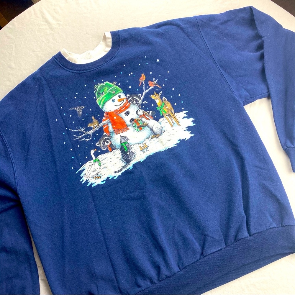 Vintage Snowman Christmas Ugly Sweater